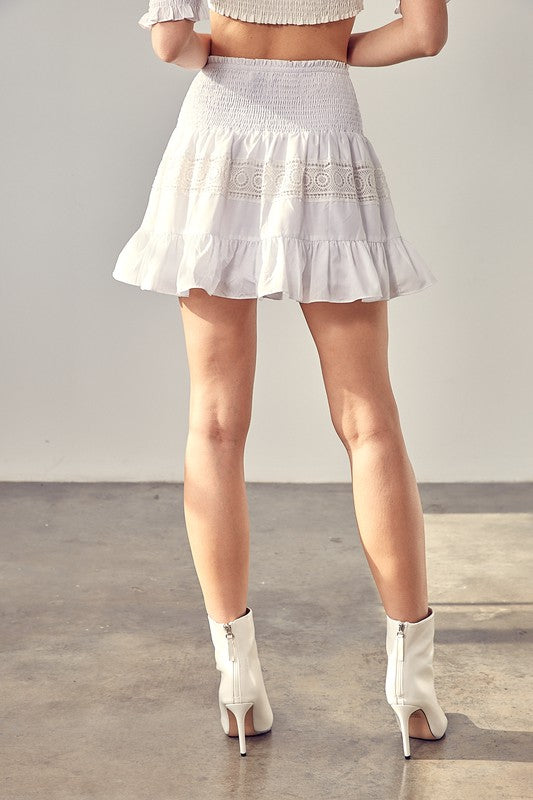 Scarlett Lace Trim Detail Skirt