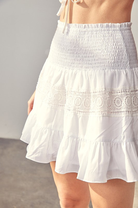 Scarlett Lace Trim Detail Skirt