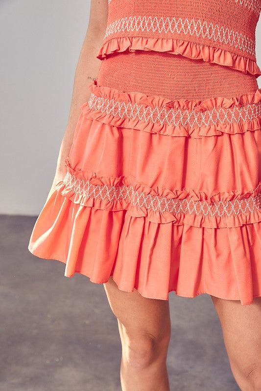 Terri Tiered Ruffle Skirt