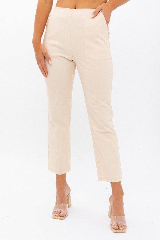 Dora High-Waisted Crop Pants