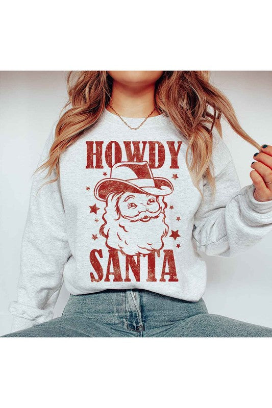 Howdy Santa Graphic Sweatshirt