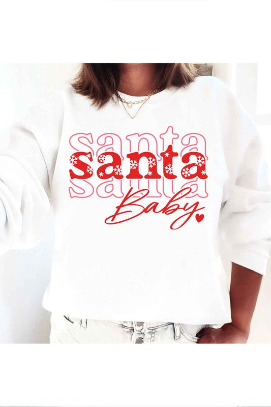 Santa Baby Christmas Graphic Sweatshirt