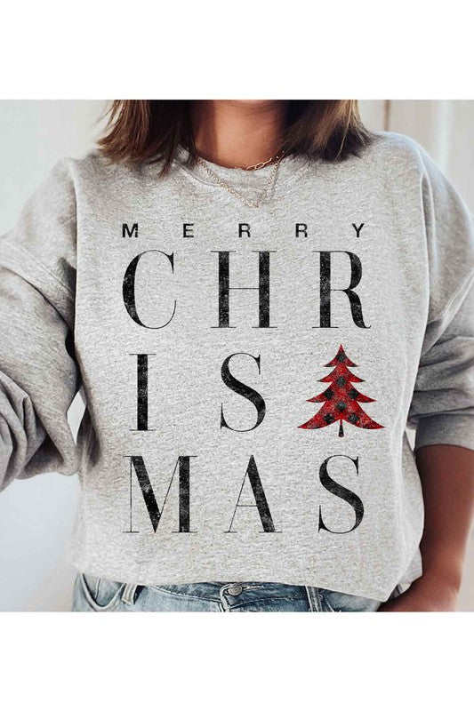 MERRY CHRISTMAS GRAPHIC SWEATSHIRT