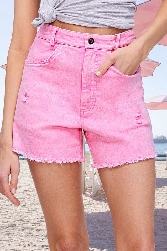 Dottie Washed Denim Shorts