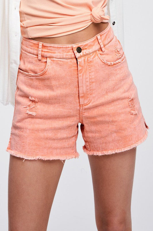 Dottie Washed Denim Shorts