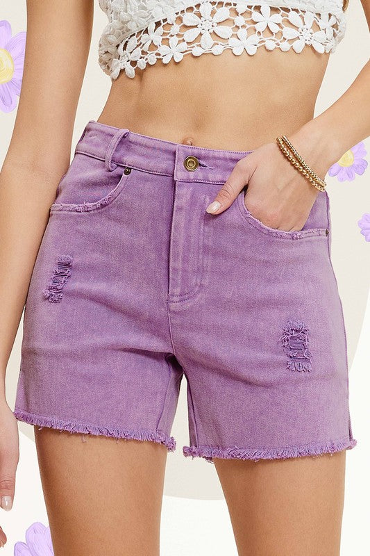 Dottie Washed Denim Shorts