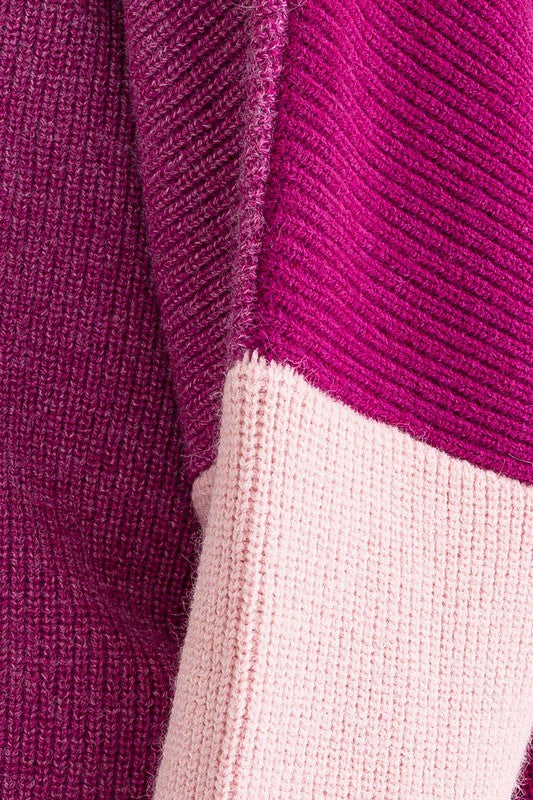 Thompson Color Block Oversized Sweater