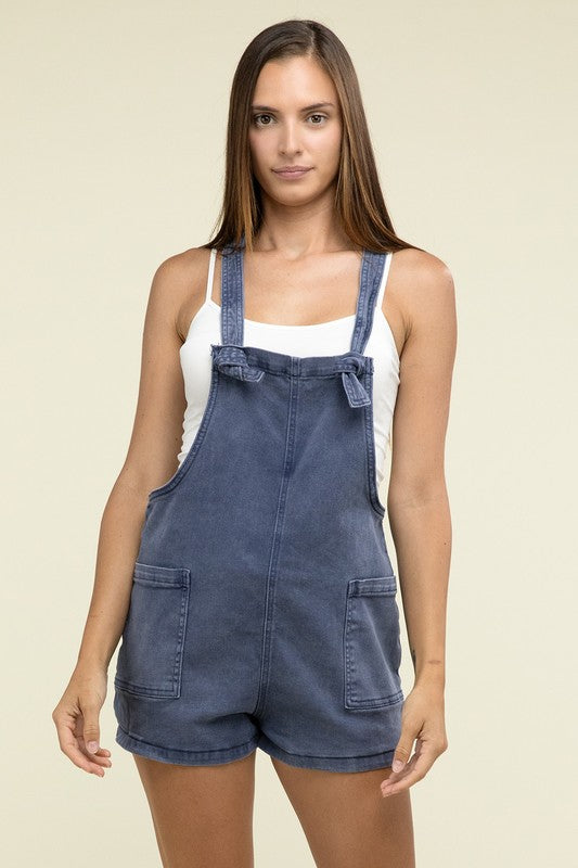 Miranda Washed Knot Strap Romper