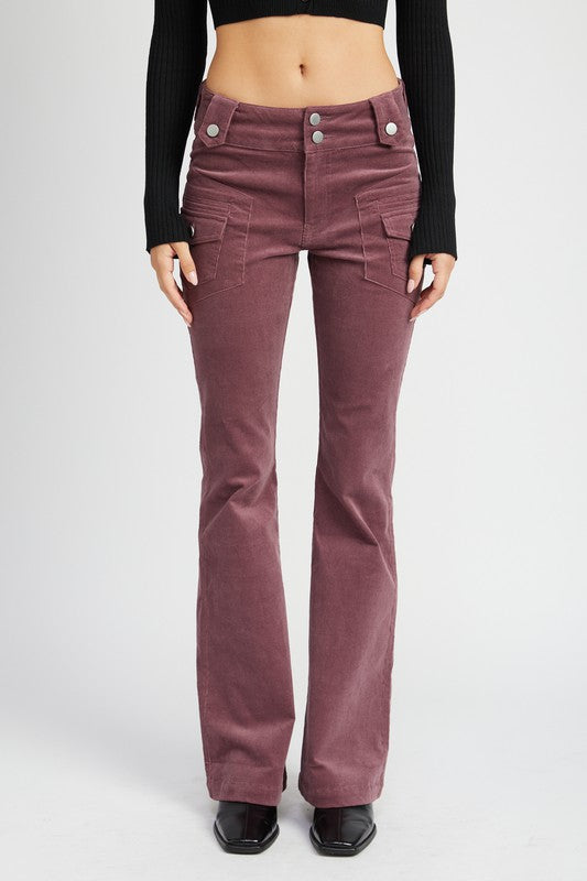 Dalla Low Rise Bell Bottom Pants