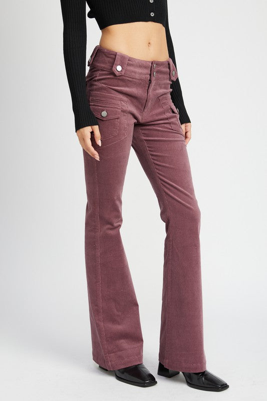 Dalla Low Rise Bell Bottom Pants