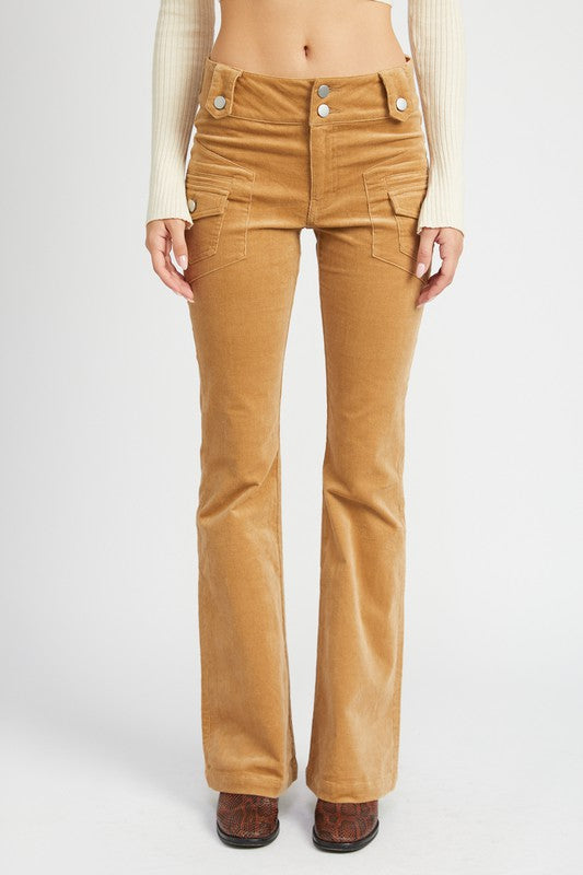 Dalla Low Rise Bell Bottom Pants