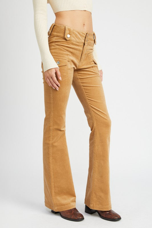 Dalla Low Rise Bell Bottom Pants