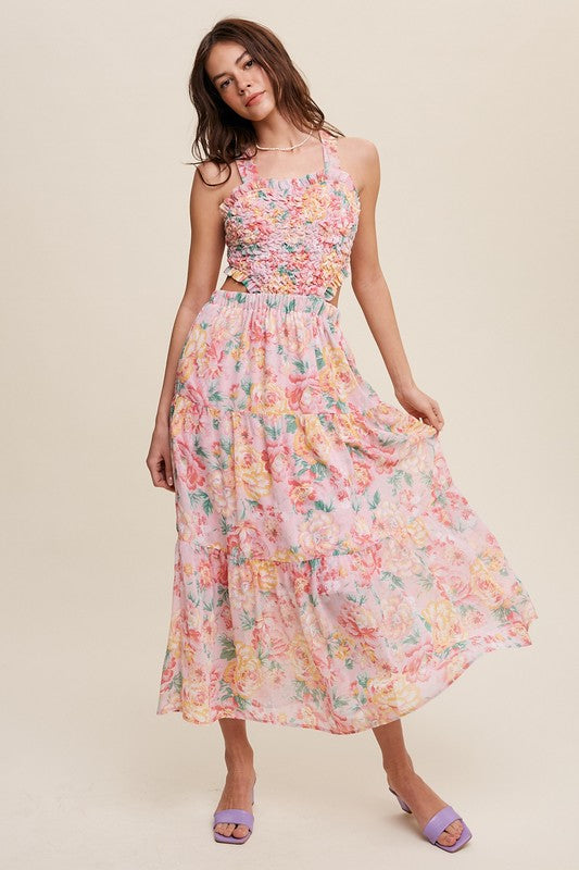 Flora Two-Piece Style Maxi Dress