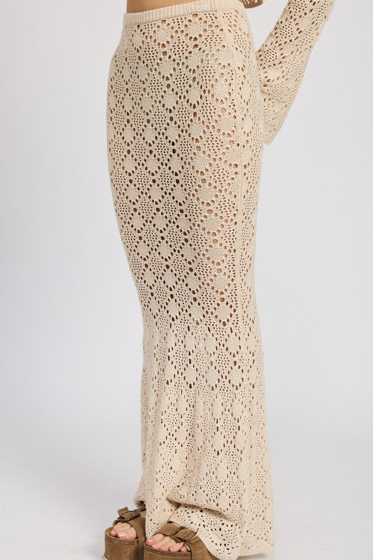 Aurora Crochet Maxi Skirt