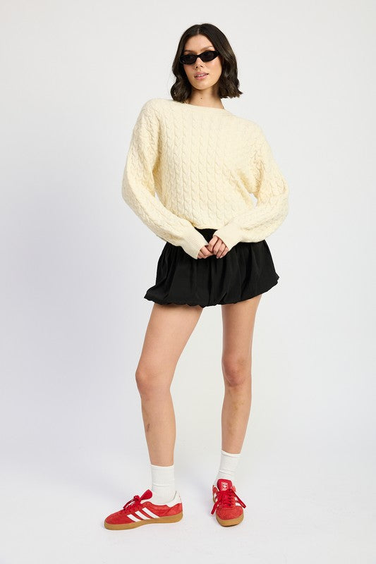 Casey Cable Knit Sweater