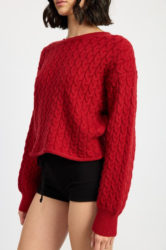 Casey Cable Knit Sweater