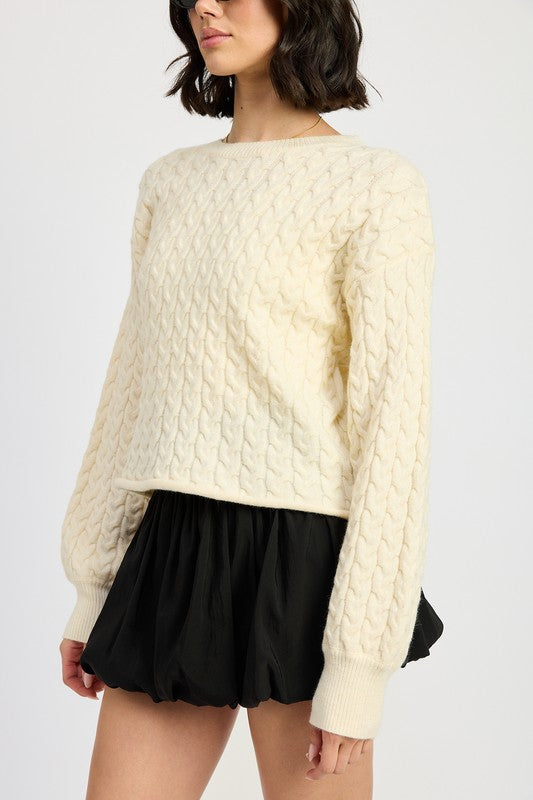 Casey Cable Knit Sweater