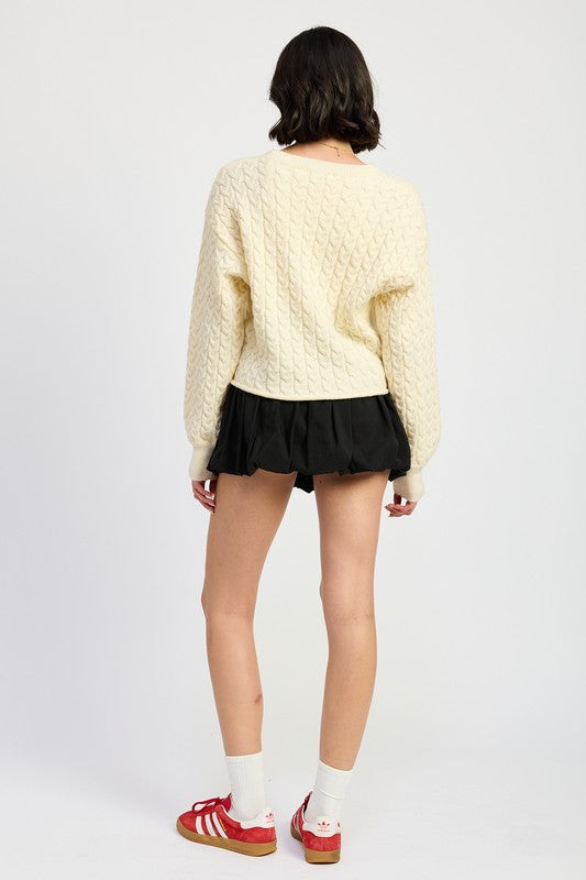 Casey Cable Knit Sweater