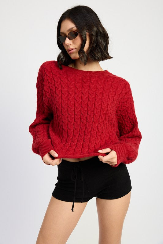 Casey Cable Knit Sweater