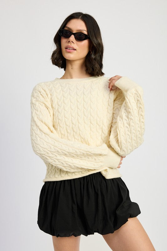 Casey Cable Knit Sweater