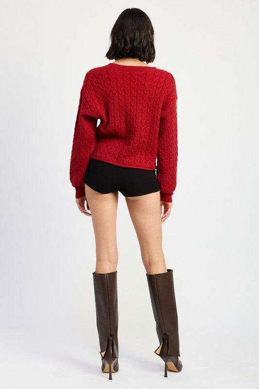 Casey Cable Knit Sweater