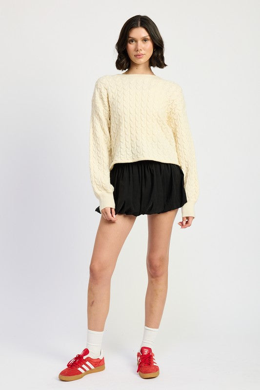 Casey Cable Knit Sweater