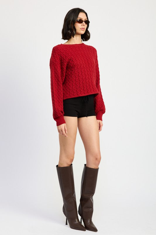 Casey Cable Knit Sweater