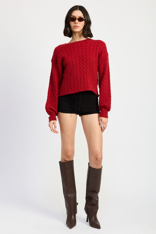 Casey Cable Knit Sweater