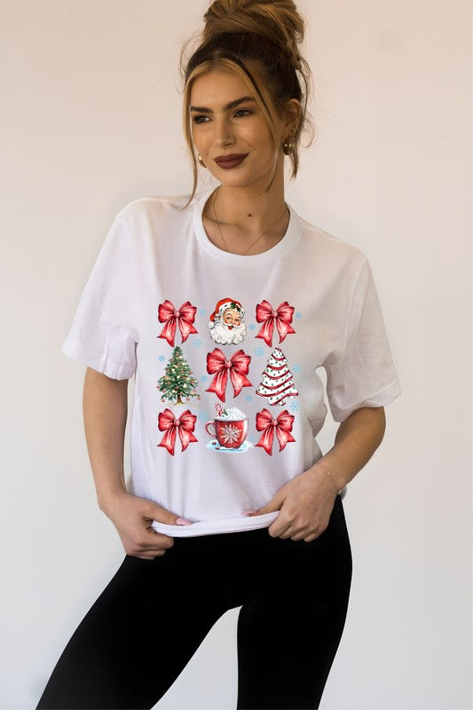 Coquette Christmas Holiday Graphic Tee