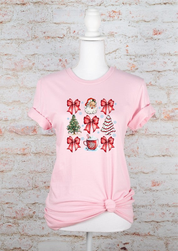 Coquette Christmas Holiday Graphic Tee