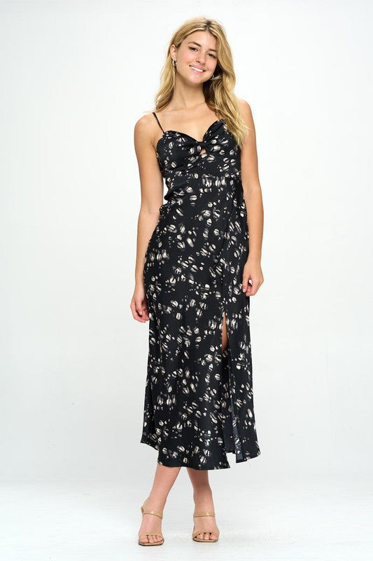 Frankie Satin Floral Maxi Dress