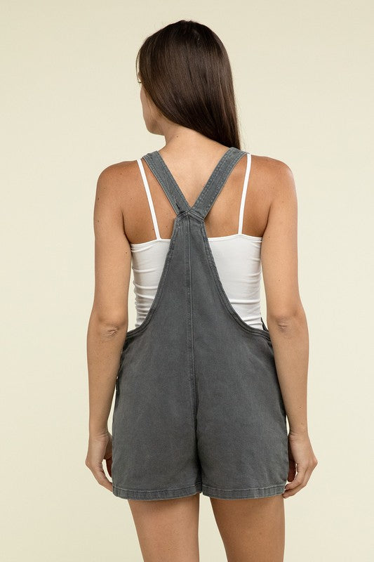 Miranda Washed Knot Strap Romper