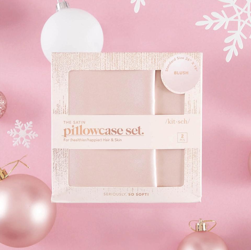 Holiday Satin Pillowcase 2 Piece Set