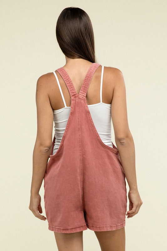 Miranda Washed Knot Strap Romper