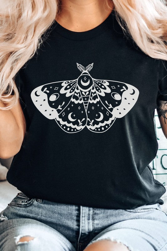 Ornamental Luna Moth Summer Night Graphic Tee